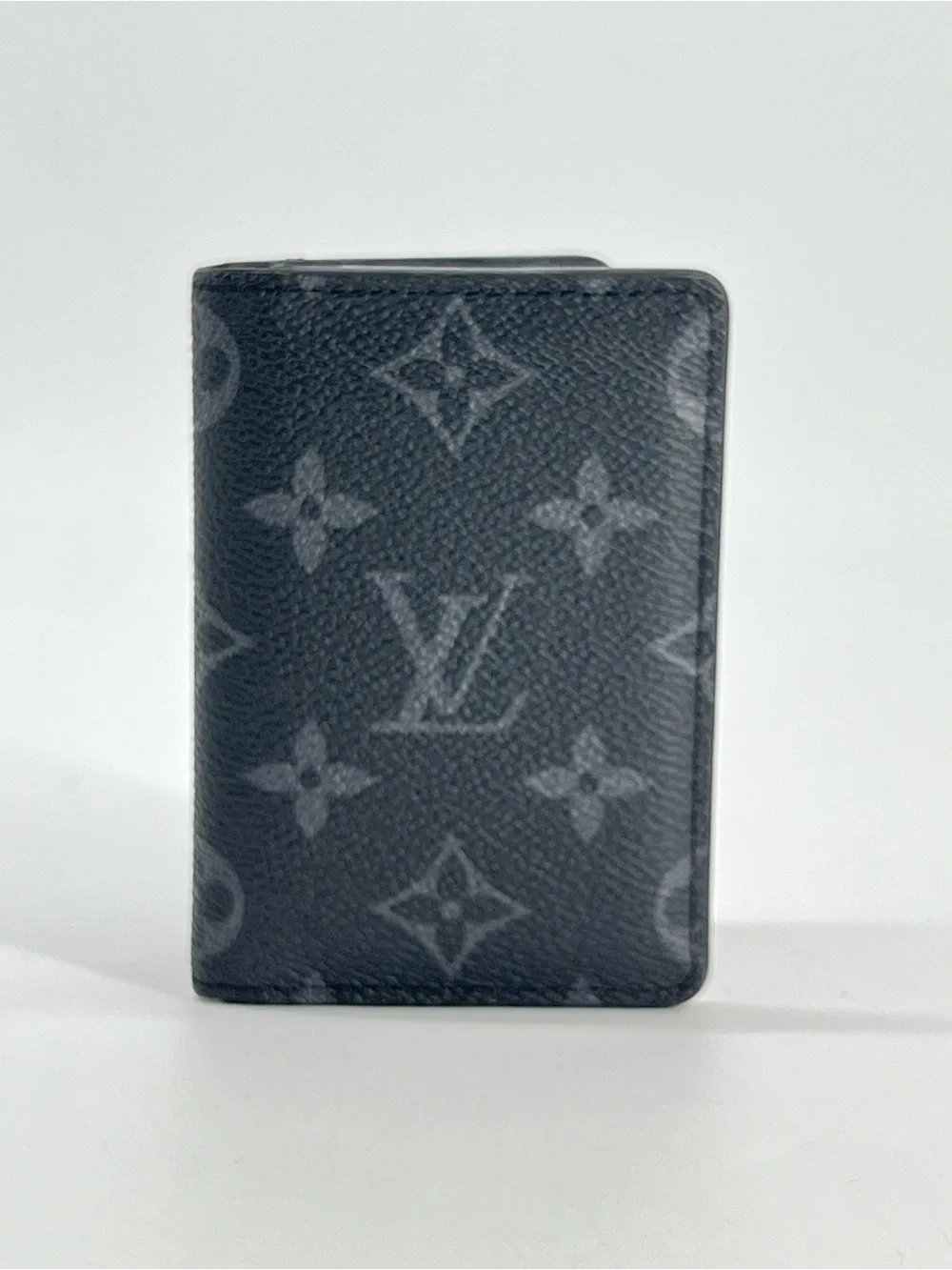 Louis Vuitton Pocket Organizer Card Holder Monogram Eclipse Black